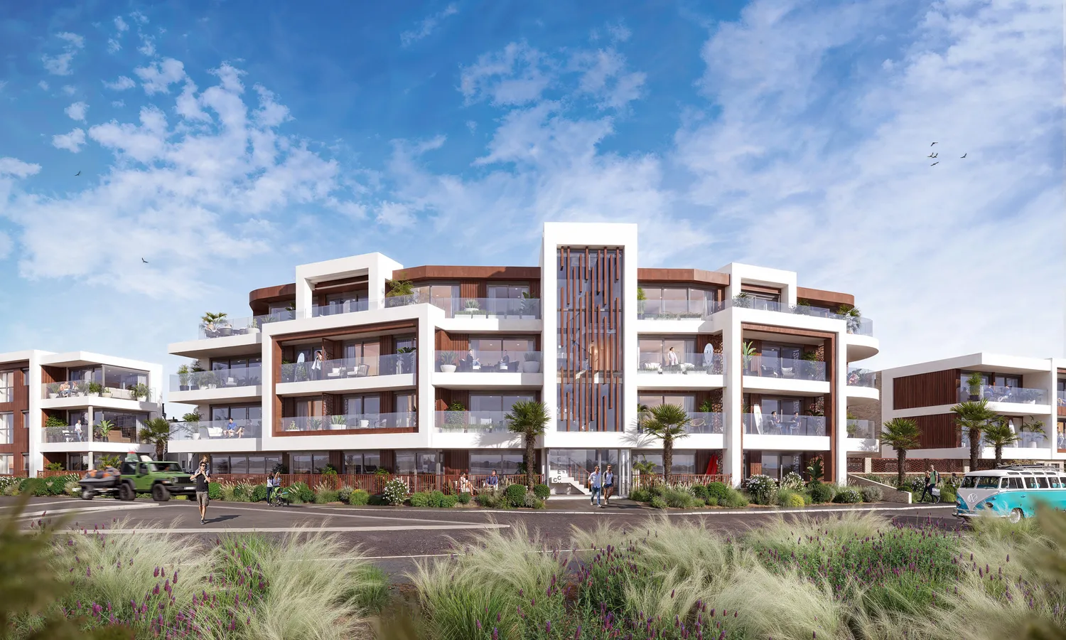 Block B apartment view