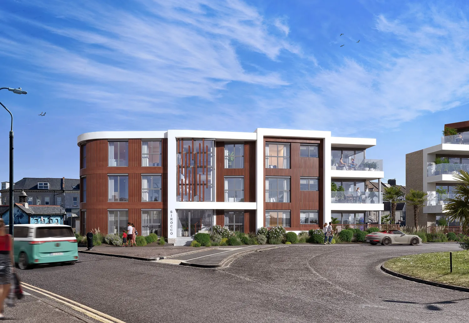 Block A apartment view